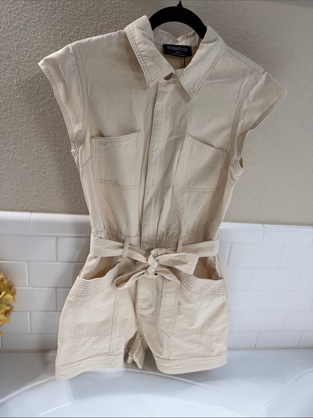 MinkPink Romper . NEW w tags . 100% cotton
